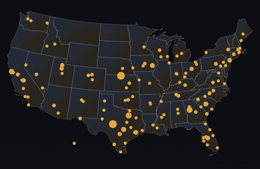 CRE Terminal geography research map