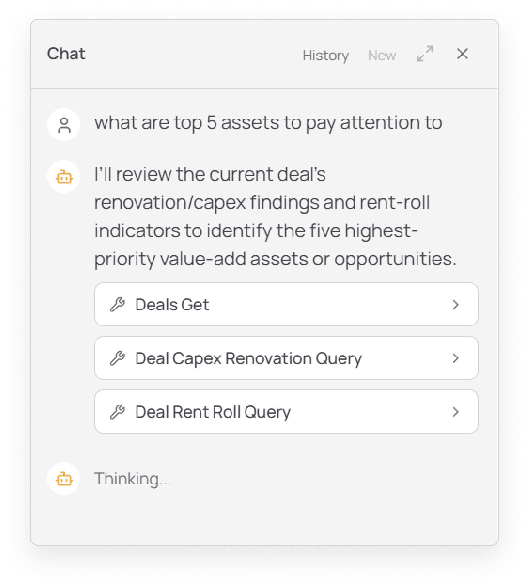 Portfolio assistant conversation